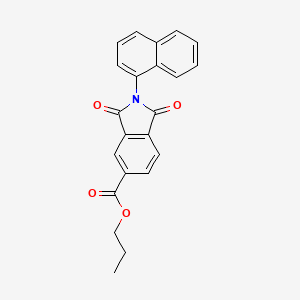 molecular formula C22H17NO4 B14950920 propyl 2-(naphthalen-1-yl)-1,3-dioxo-2,3-dihydro-1H-isoindole-5-carboxylate 