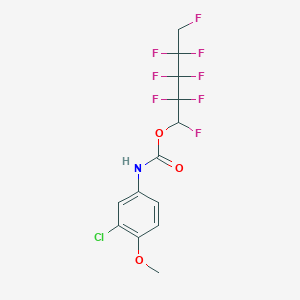 molecular formula C13H10ClF8NO3 B14950927 1,2,2,3,3,4,4,5-octafluoropentyl N-(3-chloro-4-methoxyphenyl)carbamate 