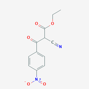 molecular formula C12H10N2O5 B14950933 Ethyl 2-cyano-3-(4-nitrophenyl)-3-oxopropanoate 