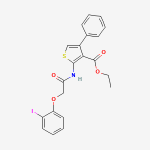 Ethyl 2-{[(2-iodophenoxy)acetyl]amino}-4-phenylthiophene-3-carboxylate