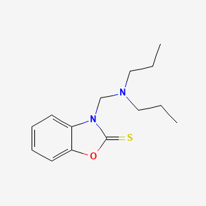 molecular formula C14H20N2OS B14950952 3-Dipropylaminomethyl-3H-benzooxazole-2-thione 