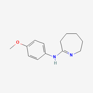 molecular formula C13H18N2O B14950981 N-(4-methoxyphenyl)-3,4,5,6-tetrahydro-2H-azepin-7-amine 