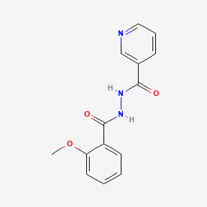 molecular formula C14H13N3O3 B14950983 N'-(2-methoxybenzoyl)nicotinohydrazide 