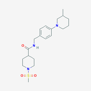 N-[4-(3-methylpiperidin-1-yl)benzyl]-1-(methylsulfonyl)piperidine-4-carboxamide