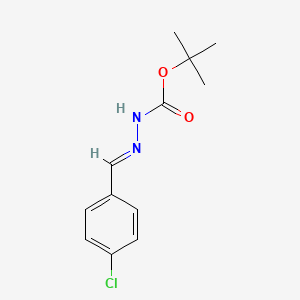 molecular formula C12H15ClN2O2 B14951003 tert-butyl (2E)-2-(4-chlorobenzylidene)hydrazinecarboxylate 