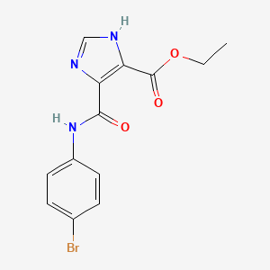 ethyl 5-[(4-bromophenyl)carbamoyl]-1H-imidazole-4-carboxylate