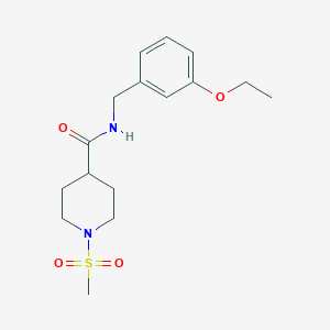 N-(3-ethoxybenzyl)-1-(methylsulfonyl)piperidine-4-carboxamide