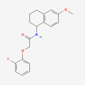 molecular formula C19H20FNO3 B14951062 2-(2-fluorophenoxy)-N-(6-methoxy-1,2,3,4-tetrahydronaphthalen-1-yl)acetamide 