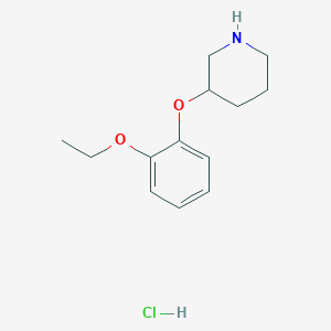 molecular formula C13H20ClNO2 B1495107 3-(2-Ethoxyphenoxy)piperidine hydrochloride 