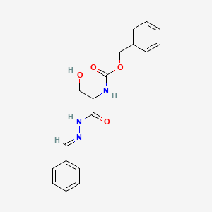 molecular formula C18H19N3O4 B14951105 Benzyl N-(1-(hydroxymethyl)-2-oxo-2-{2-[(E)-1-phenylmethylidene]hydrazino}ethyl)carbamate 