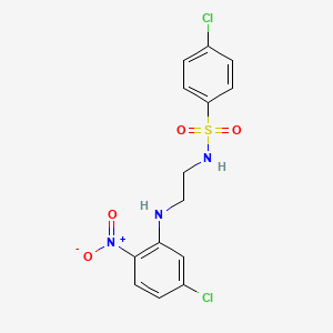 4-chloro-N-{2-[(5-chloro-2-nitrophenyl)amino]ethyl}benzenesulfonamide