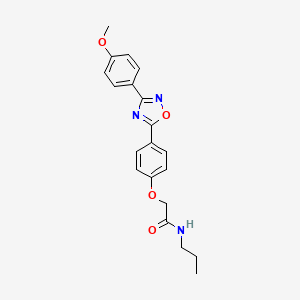 2-{4-[3-(4-methoxyphenyl)-1,2,4-oxadiazol-5-yl]phenoxy}-N-propylacetamide