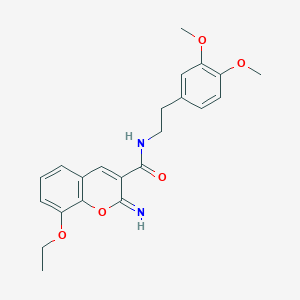 N-[2-(3,4-dimethoxyphenyl)ethyl]-8-ethoxy-2-imino-2H-chromene-3-carboxamide