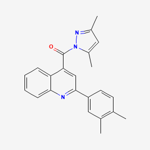 [2-(3,4-dimethylphenyl)quinolin-4-yl](3,5-dimethyl-1H-pyrazol-1-yl)methanone