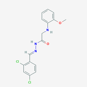 molecular formula C16H15Cl2N3O2 B14951225 N'-[(E)-(2,4-dichlorophenyl)methylidene]-2-(2-methoxyanilino)acetohydrazide 