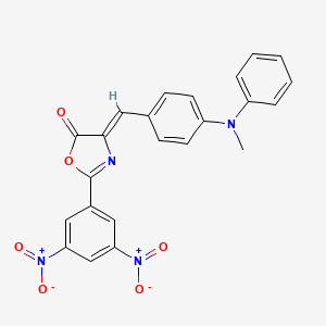 (4Z)-2-(3,5-dinitrophenyl)-4-{4-[methyl(phenyl)amino]benzylidene}-1,3-oxazol-5(4H)-one