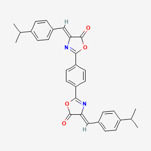 (4Z,4'Z)-2,2'-benzene-1,4-diylbis{4-[4-(propan-2-yl)benzylidene]-1,3-oxazol-5(4H)-one}