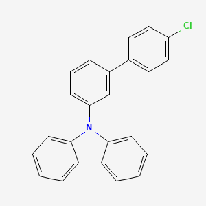 molecular formula C24H16ClN B1495129 9-(4'-chloro-[1,1'-biphenyl]-3-yl)-9H-carbazole 