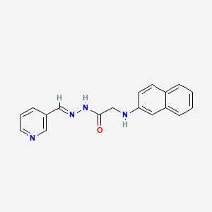 molecular formula C18H16N4O B14951293 2-(naphthalen-2-ylamino)-N'-[(E)-pyridin-3-ylmethylidene]acetohydrazide (non-preferred name) 