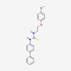 molecular formula C22H22N2O2S B14951339 1-Biphenyl-4-yl-3-[2-(4-methoxyphenoxy)ethyl]thiourea 