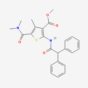 Methyl 5-(dimethylcarbamoyl)-2-[(diphenylacetyl)amino]-4-methylthiophene-3-carboxylate