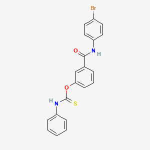 O-{3-[(4-bromophenyl)carbamoyl]phenyl} phenylcarbamothioate