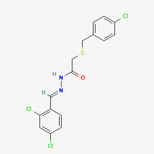 2-[(4-chlorobenzyl)sulfanyl]-N'-(2,4-dichlorobenzylidene)acetohydrazide