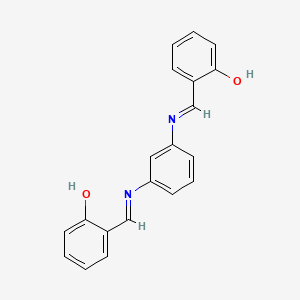 molecular formula C20H16N2O2 B14951406 2-{(E)-[(3-{[(E)-(2-hydroxyphenyl)methylidene]amino}phenyl)imino]methyl}phenol CAS No. 17911-94-3