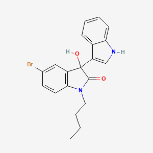 5'-bromo-1'-butyl-3'-hydroxy-1',3'-dihydro-1H,2'H-3,3'-biindol-2'-one