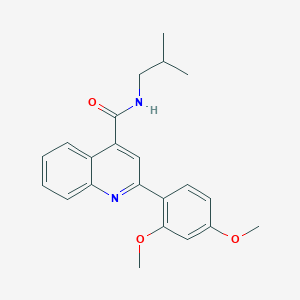 2-(2,4-dimethoxyphenyl)-N-(2-methylpropyl)quinoline-4-carboxamide