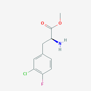 molecular formula C10H11ClFNO2 B1495147 Methyl (2s)-2-amino-3-(3-chloro-4-fluorophenyl)propanoate 