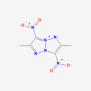 molecular formula C6H6N6O4 B14951482 3,7-dimethyl-4,8-dinitro-5,6-diaza-1-azonia-2-azanidabicyclo[3.3.0]octa-1(8),3,6-triene 