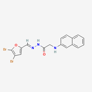 molecular formula C17H13Br2N3O2 B14951526 N'-[(E)-(4,5-dibromofuran-2-yl)methylidene]-2-(naphthalen-2-ylamino)acetohydrazide (non-preferred name) 