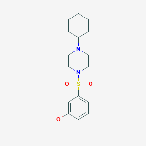 molecular formula C17H26N2O3S B14951554 1-Cyclohexyl-4-[(3-methoxyphenyl)sulfonyl]piperazine 