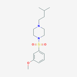 1-[(3-Methoxyphenyl)sulfonyl]-4-(3-methylbutyl)piperazine