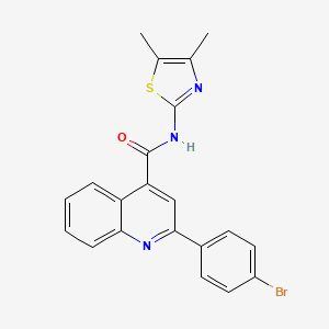 2-(4-bromophenyl)-N-(4,5-dimethyl-1,3-thiazol-2-yl)quinoline-4-carboxamide