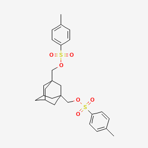 [3-({[(4-Methylphenyl)sulfonyl]oxy}methyl)-1-adamantyl]methyl 4-methylbenzenesulfonate