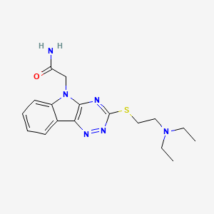 2-[3-(2-Diethylaminoethylsulfanyl)-[1,2,4]triazino[5,6-b]indol-5-yl]acetamide