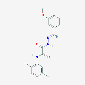 N-(2,5-dimethylphenyl)-2-[(2E)-2-(3-methoxybenzylidene)hydrazinyl]-2-oxoacetamide