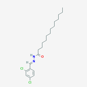 N'-[(E)-(2,4-dichlorophenyl)methylidene]tetradecanehydrazide