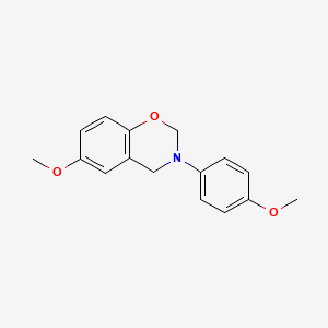 molecular formula C16H17NO3 B14951607 6-Methoxy-3-(4-methoxyphenyl)-2,4-dihydro-1,3-benzoxazine 