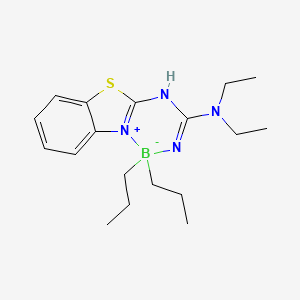 [2-(1,3-benzothiazol-2-yl-kappaN)-1,1-diethylguanidinato-kappaN'](dipropyl)boron