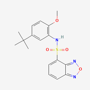 N-(5-tert-butyl-2-methoxyphenyl)-2,1,3-benzoxadiazole-4-sulfonamide