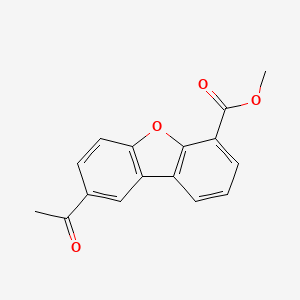 molecular formula C16H12O4 B1495165 8-Acetyl-dibenzofuran-4-carboxylic acid methyl ester 