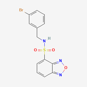 molecular formula C13H10BrN3O3S B14951650 N-(3-bromobenzyl)-2,1,3-benzoxadiazole-4-sulfonamide 