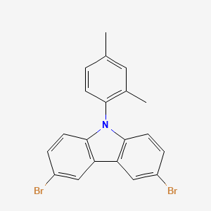 molecular formula C20H15Br2N B1495171 3,6-二溴-9-(2,4-二甲苯基)-9H-咔唑 CAS No. 1873362-96-9