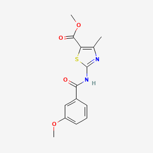 Methyl 2-{[(3-methoxyphenyl)carbonyl]amino}-4-methyl-1,3-thiazole-5-carboxylate