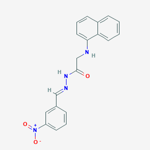 2-(1-Naphthylamino)-N'-(3-nitrobenzylidene)acetohydrazide