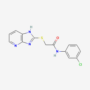 N-(3-chlorophenyl)-2-(3H-imidazo[4,5-b]pyridin-2-ylsulfanyl)acetamide