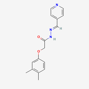 molecular formula C16H17N3O2 B14951730 2-(3,4-dimethylphenoxy)-N'-[(E)-pyridin-4-ylmethylidene]acetohydrazide 